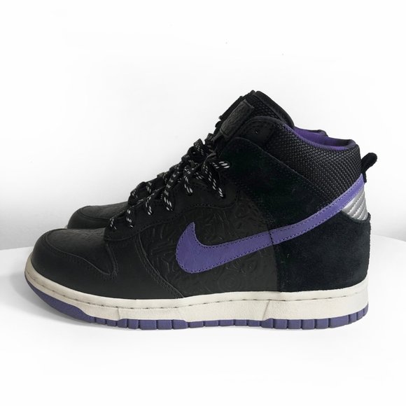 Stussy Shoes - Stussy x Nike hi top purple dunks rare special ed